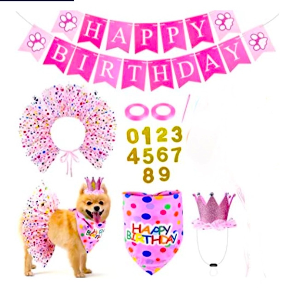 🎀 ADORABLE Dog Birthday decoration package!🎉